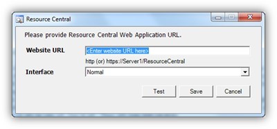 Resource Finder configuration